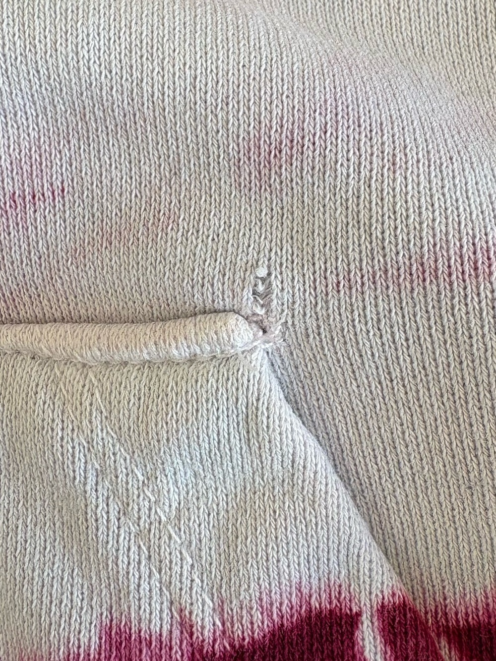 Proenza Schouler White Label (PSWL) Blue & Pink Tie-Dye Hoodie XS 100% Cotton - Picture 11 of 15